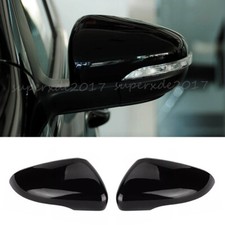 2X Glanz Schwarz Spiegelkappen Außenspiegel Gehäuse Für VW Golf Ⅵ MK6 2009-2013
