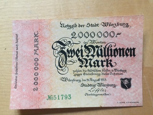 Würzburg notgeld der - wÜrzburg:,