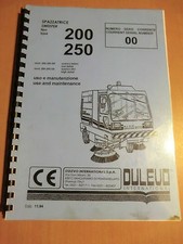 Betriebsanleitung Wartung Dulevo Kehr-Saugmaschine 200 250 Sweeper manual  SB SA