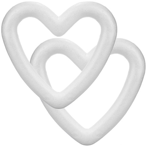 Styropor herz zum basteln - 2x,