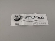 Harley Davidson Universal  105th Anniversary Fender Emblem/ Medallion Jubiläums