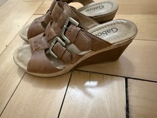Gabor Pantoletten Wedges Braun