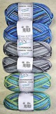 600g Online Supersocke Carneval-Color Shade/Lot diverse 4-fach Schurwolle Polyam