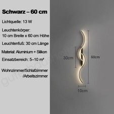 LED Wandleuchte Wand-Lampe Strahler Innen Modern Effekt Leuchte Licht DE