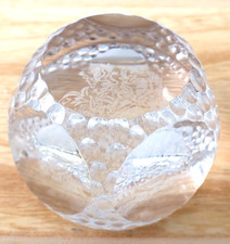 seltener Glas Paperweight