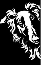 BARSOI Windhund Aufkleber -