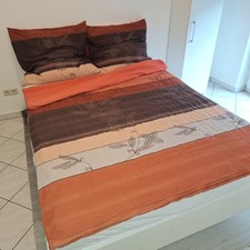 Kaeppel Bettwäsche 2x Übergröße 220 x 155 Afrika braun orange