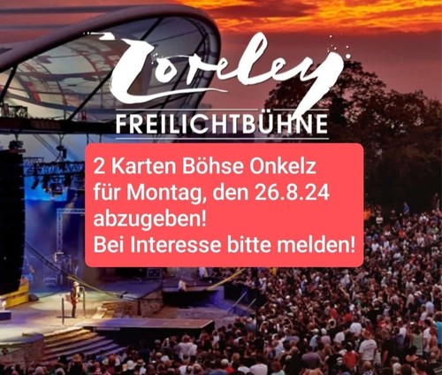Tickets böhse onkelz - böhse,
