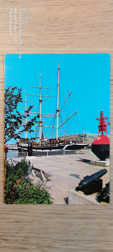 Postkarte segelschiff seute - postkarte,