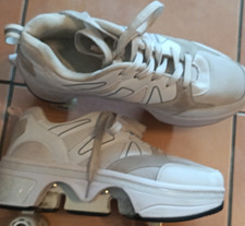 Rollerschuhe weiß/beige EUR
