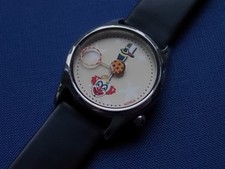 CIRCUS VARIETE CLOWN ARMBANDUHR  - RARITÄT  FILIGRAN AKTEO NOMEUHR