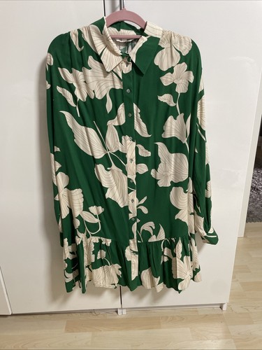 Kurzes sommerkleid grün m - sommerkleid, &m