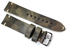 BAND 18mm Made Germany RIOS1931 Vintage Retro Look Echt Lederband Pilot