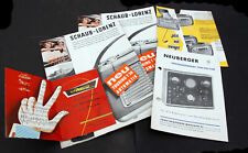 5 Broschüren Schaub-Lorenz Programmheft 1962, Akkord Kofferradio, Neuberger #B1