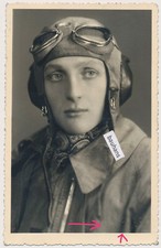 Portrait Luftwaffe Pilot Schutzanzug Sommer, Fliegerkopfhaube KÖNIGGRÄTZ (9216a)