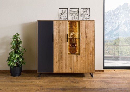 Highboard wildeiche mit - highboard,
