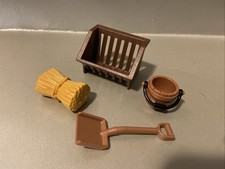 Playmobil Pferd Zubehör Reiterhof Reitstall Country Futtertrog Eimer Stroh # 167