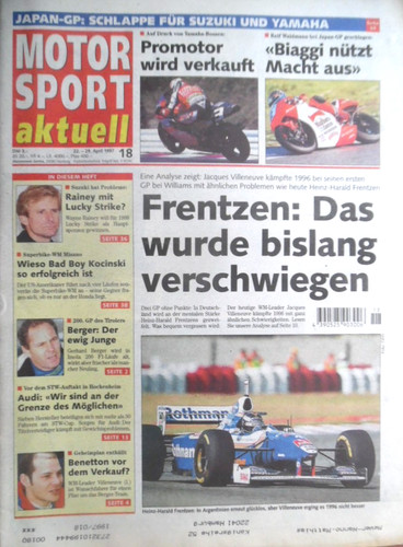 Motor sport aktuell 1997 - motor, 18