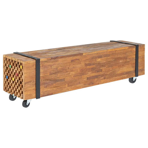 Schrank massivholz teak - tv-schrank,