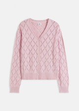 Neu Ajour-Strickjacke Gr