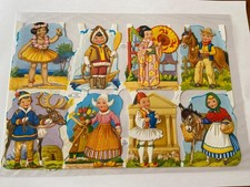 Alte Oblaten Glanzbilder Kinder MLP 1422  B Chromos  Victorian Scraps die cut