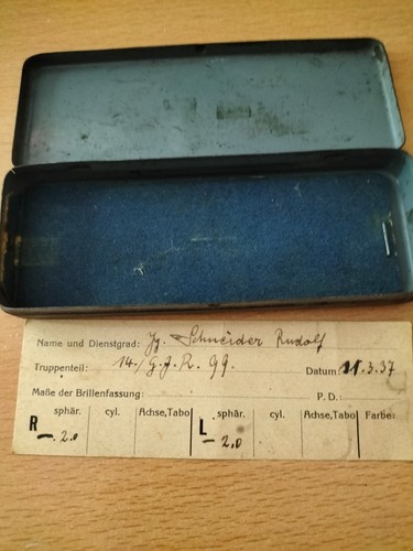 Blechetui für dienst brille - für, dienst-brille