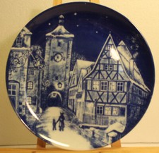  "Rothenburg o. d. Tauber"; Royal Bavaria 1977 Weihnachten Wand-/Sammelteller