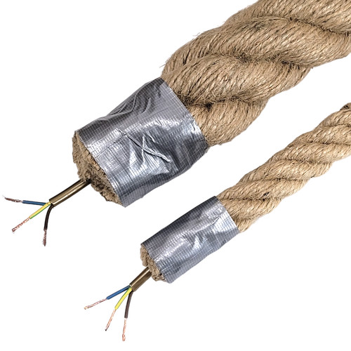 Jute adrig stromkabel - 3-,