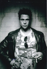 BRAD PITT signed Autogramm 20x30cm FIGHT CLUB in Person autograph ACOA TYLER