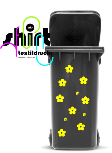 A897 blumen blume mülltonne - a897,
