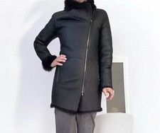 V.S.P Vespucci Lammfellmantel Fell Leder Gr.36