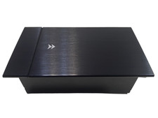 2-Fach Steckdose Einbausteckdose Schwarz Tischsteckdose Boden Fußboden Steckdose