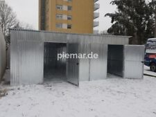 Blechgarage 9x6m Blechhalle Container Lagerraum Doppelflugeltor 9911 !!