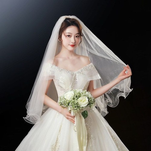 Lagig hochzeit schleier - 1-lagig,