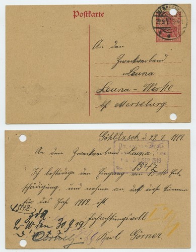 112883 ganzsache 107 - ganzsache, p
