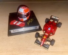 Michael Schumacher Helm mit Handschuh und Signatur Hot Wheels Und Ferrari 1/43