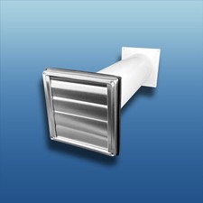 Abluft-Mauerkasten Edelstahl
