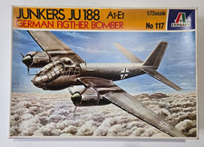Italeri Nr.: 117 , Junkers JU 188 A1-E1 vintage 1980 -A03-