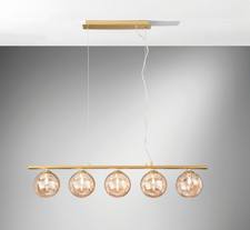 ECO-LIGHT Pendelleuchte Pendelleuchte NEPTUN, 5xG9 28W Leuchtmittel wechselbar,