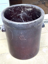 großer Krauttopf 75 Liter Steingut Sauerkrauttopf Gärfass Fass Steintopf Gefäße