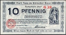 10 Pfennig  Stadt Köln 1920