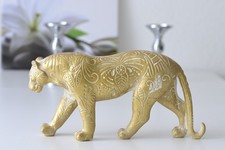 Panther Figur Goldfarben mit