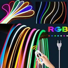 Neon COB LED Streifen Stripe 220V 230V Flex Schlauch Lichtband Außen Beleuchtung