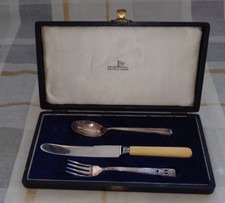 Walker & Hall Silber Taufset