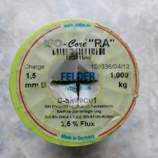 Standardlötdraht - ISO CORE 'RA' S-Sn99Cu1 - bleifrei - Ø 1,5 mm - 1 kg