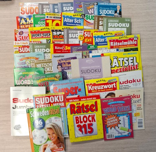 Sudoku rätselhefte konvolut - sudoku,