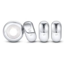 4 pcs Sterling Silber Stopper