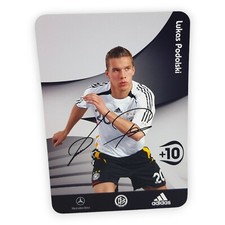 Lukas Podolski Autogrammkarte WM 2006 Deutsche Nationalmannschaft DFB adidas AK