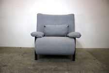 WALTER KNOLL Polstersessel Einsitzer Sofa Hochwertiger Stoff Grau Designer