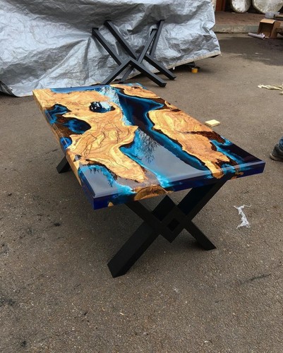 Ocean blue epoxy river - ocean,
